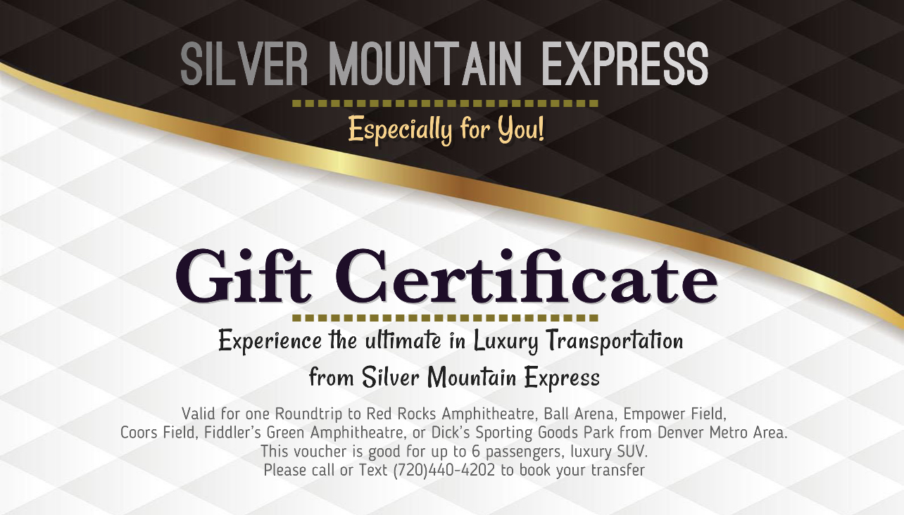 Limo gift certificate