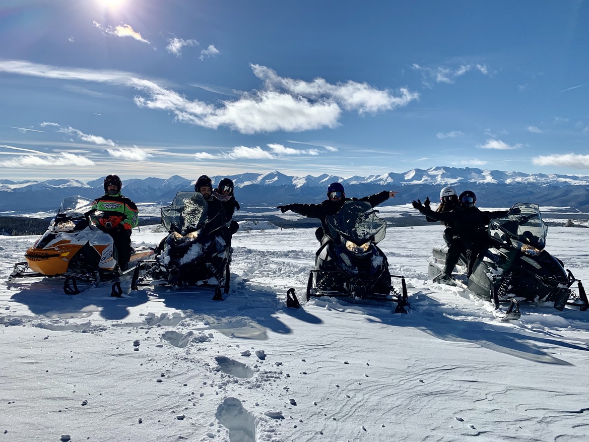 Leadville snowmobile tours Colorado