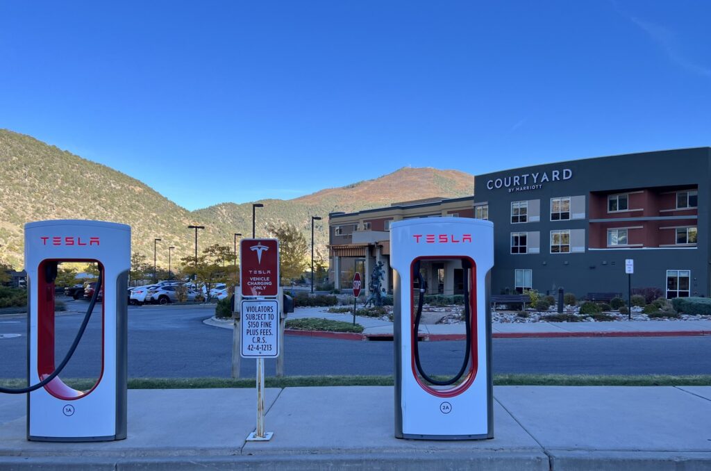 Tesla charging station Glenwood Springs