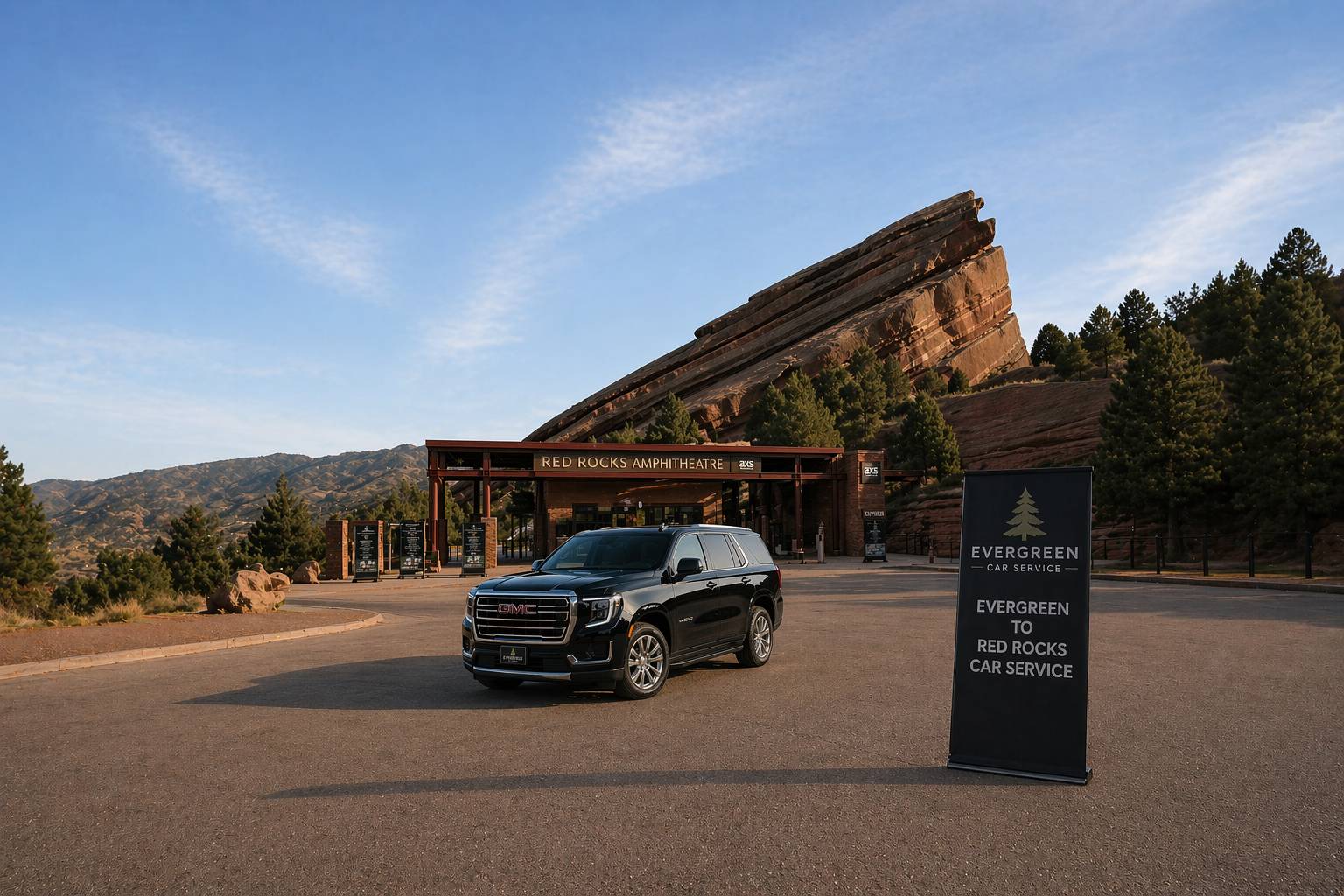 Evergreen to Red Rocks car service