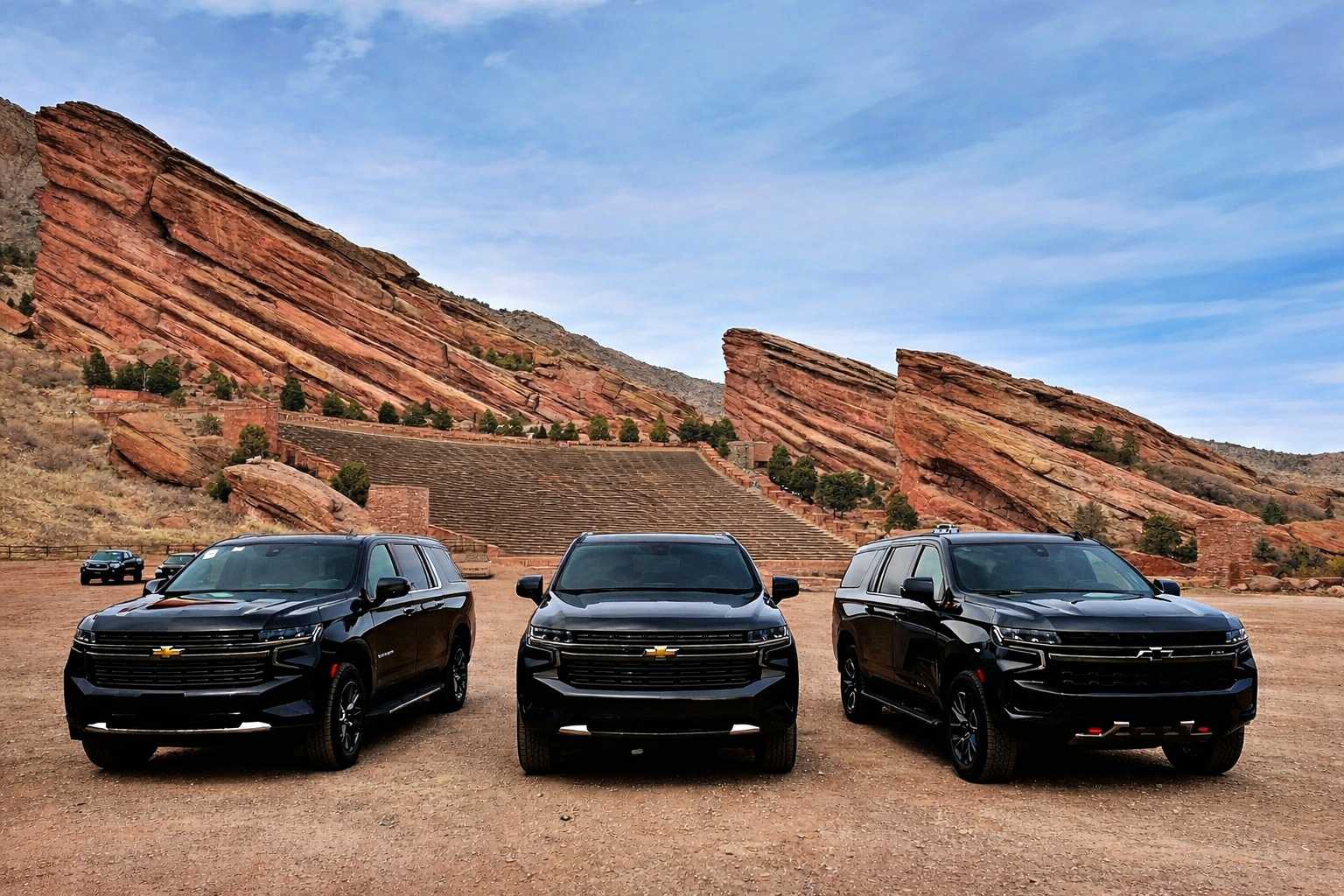 Golden to Red Rocks SUV